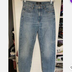 MNG Light Blue Denim Jeans High-Rise Straight Leg Jeans Womens Size 4